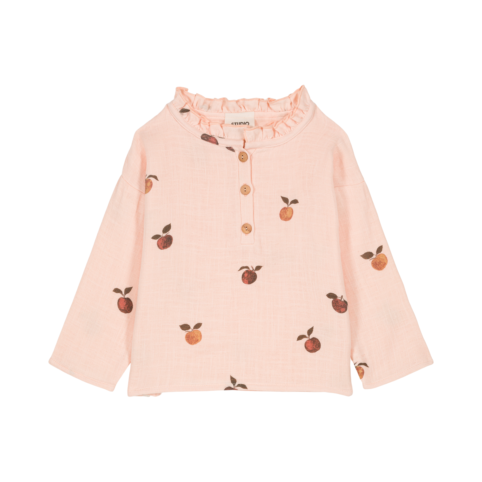 Olympe blouse - pink apples