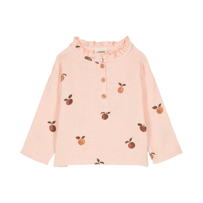 Olympe blouse - pink apples