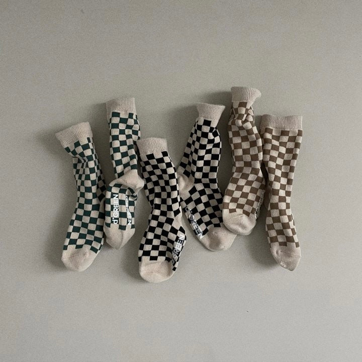 Checker socks (3-pack)