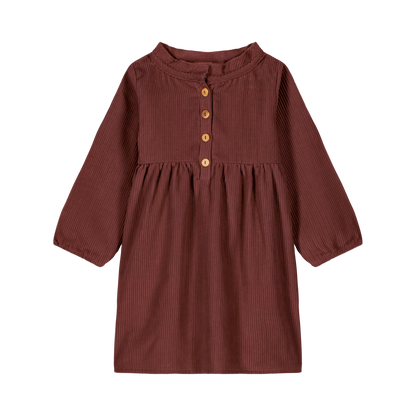 Vermont dress - corduroy plum