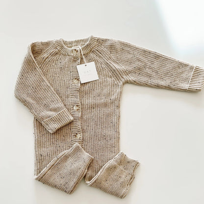 Oat Chunky Knit Playsuit